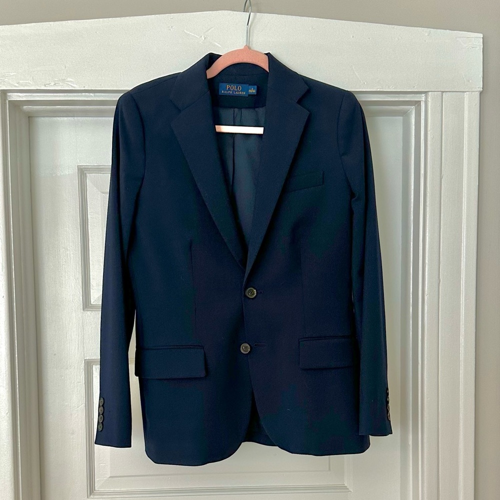Polo by Ralph Lauren Women’s classic preppy Navy Blazer